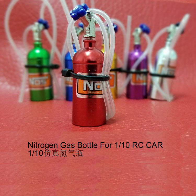 Nitrogen Gas Bottle with White Hose