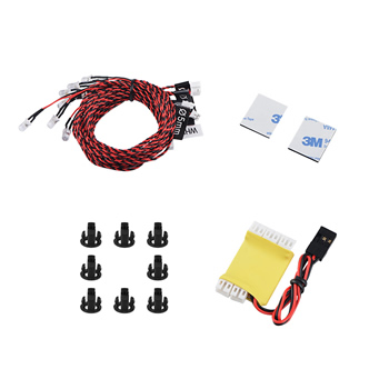 8 LED Flash  Lighting System for RC Helicopter Airplane Aircraft Plane 