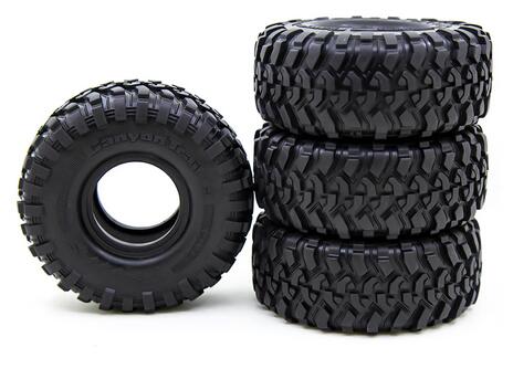 1.9inch 1.9" Rubber 118mm Tires with Foam Sponge Insert for TRX4 SCX10 90046  
